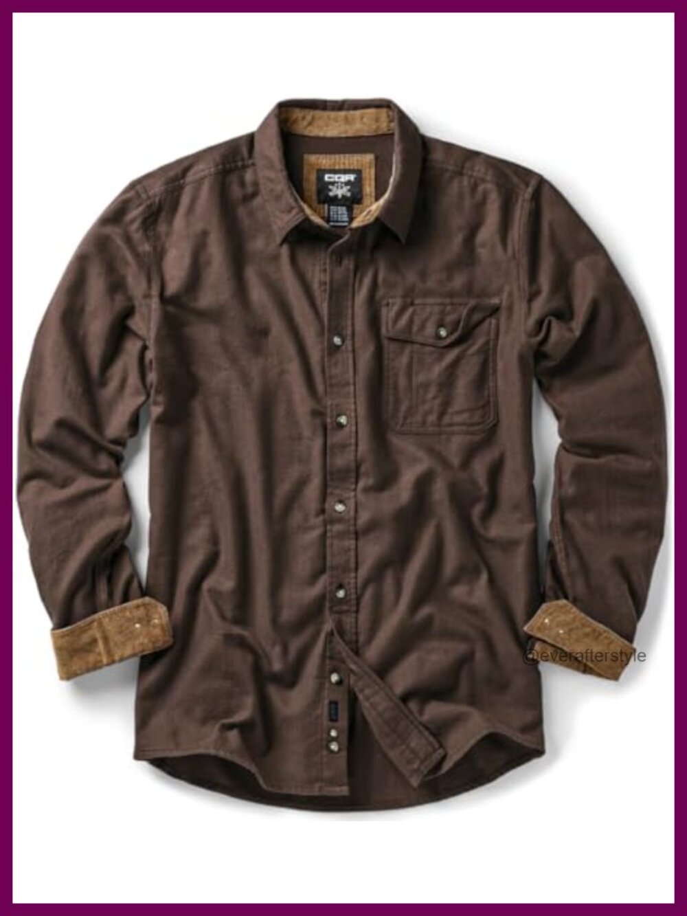 Men's 100% Cotton Button Down Flannel Shirt Long Sleeve Brushed Casual